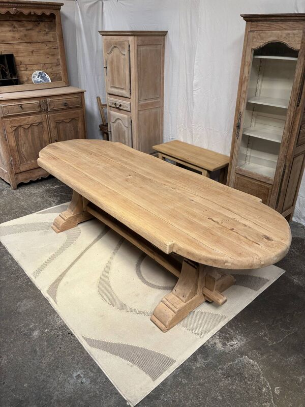 Table de monastère en chêne massif