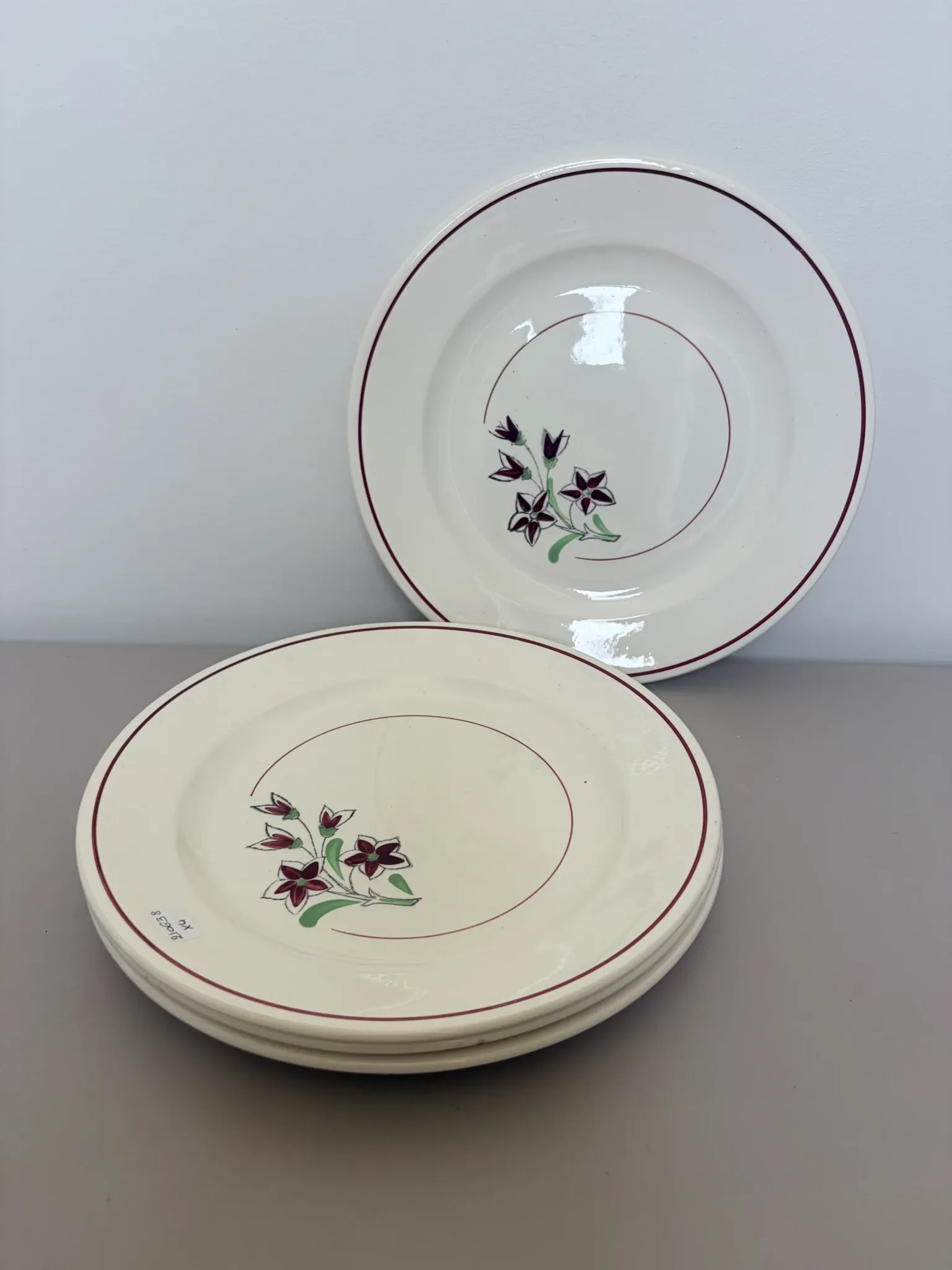4 vintage flat plates from the Salins factory 210638