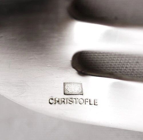 Christofle Spatours, 12 cake forks, silver-plated, excellent condition.