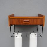 Scandinavian teak wall shelf