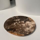 Dish in petrified wood