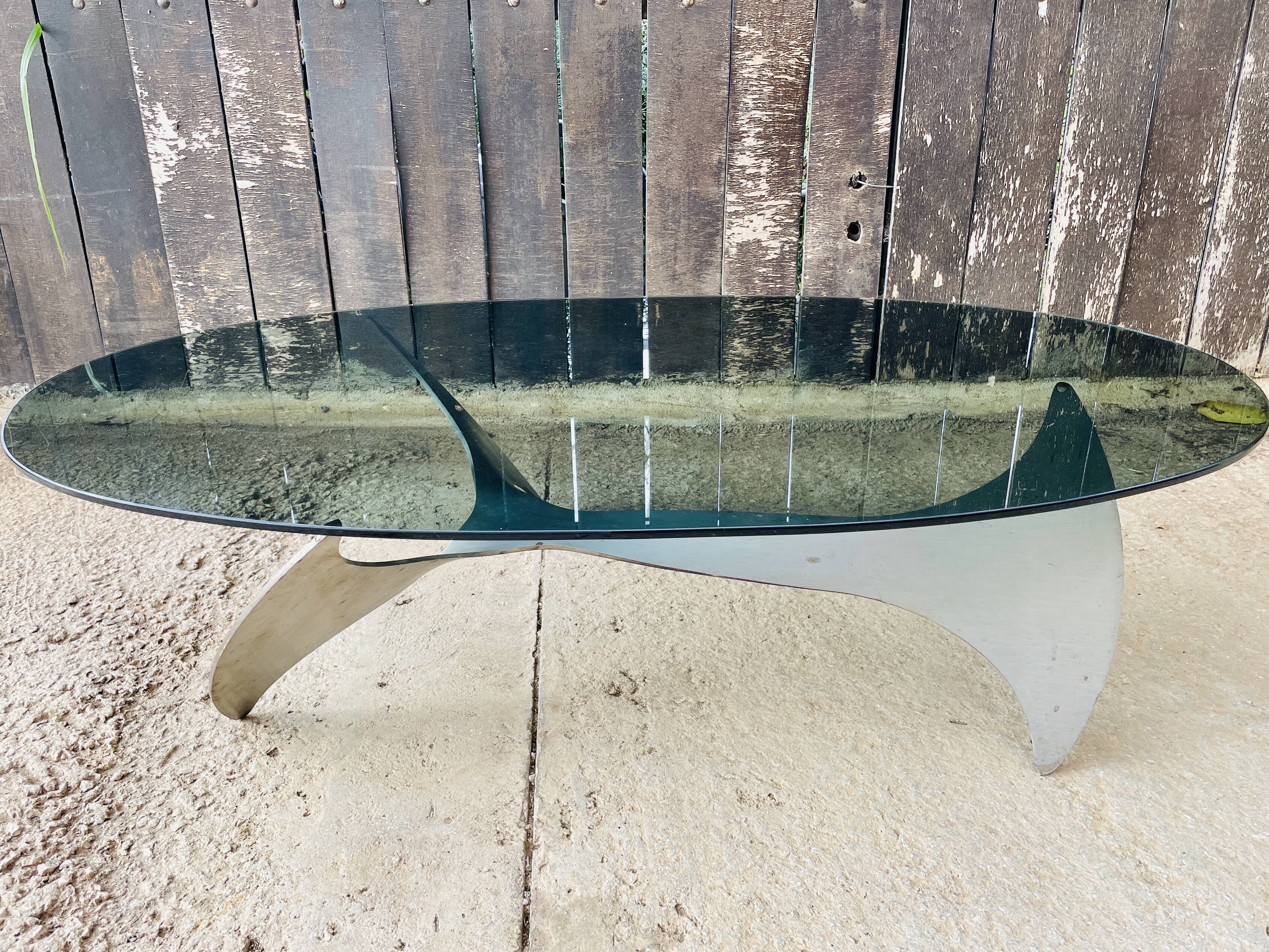 Elliptical coffee table by Knut Hesterberg