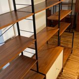 Modular vintage shelves of the 60s with box