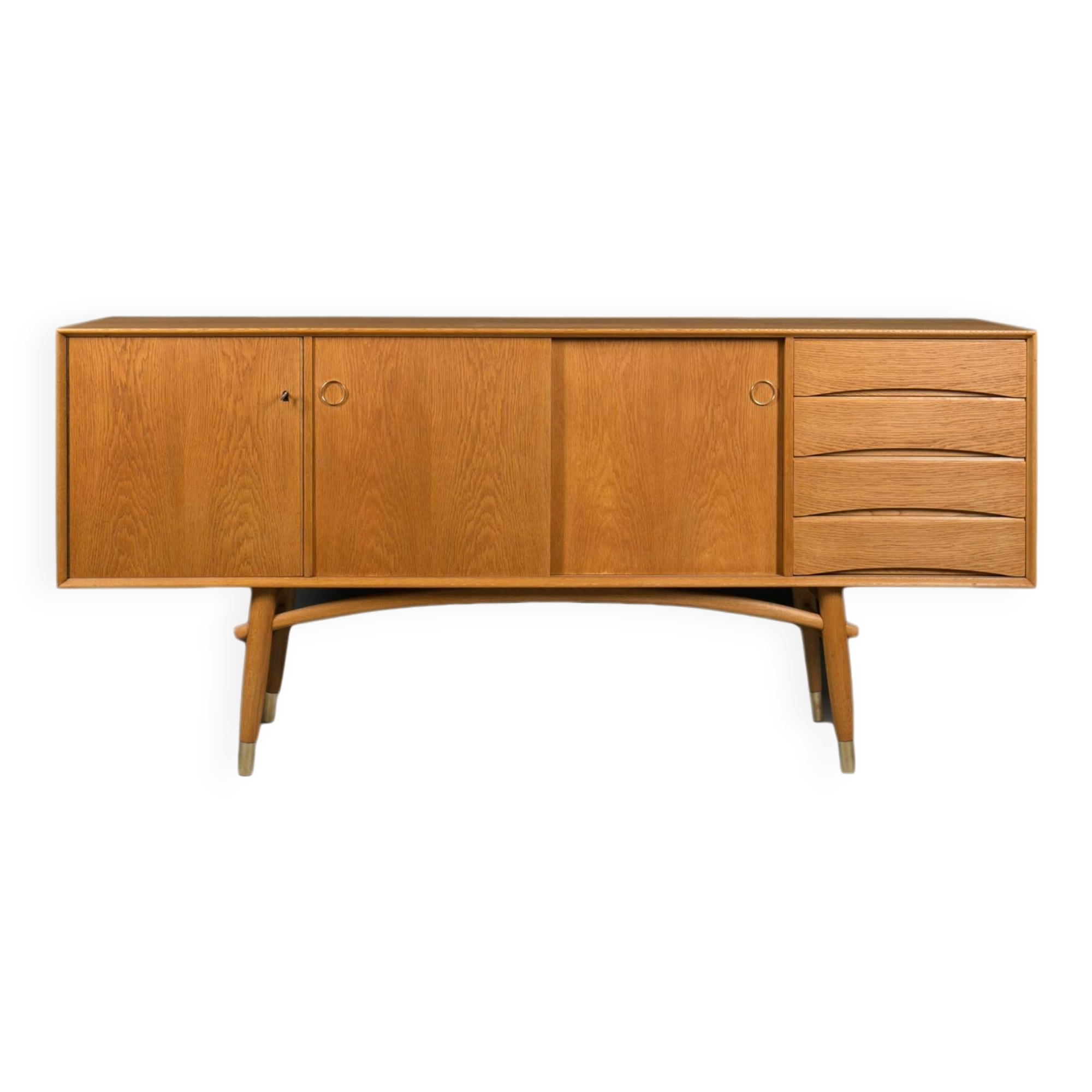 Gustav Bahus oak sideboard, Scandinavian and mid-century modern elegance
