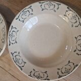 7 old iron earth soup plates
