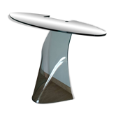 Table / console en verre fiam italia – design italien