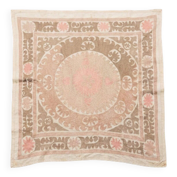 Vintage hand-embroidered tablecloth 123x132 cm