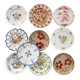 Mismatched antique plates