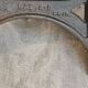 Industrial table top solid oak machine foot cast iron