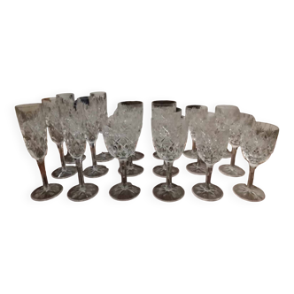 Saint Louis crystal glasses, Florence model