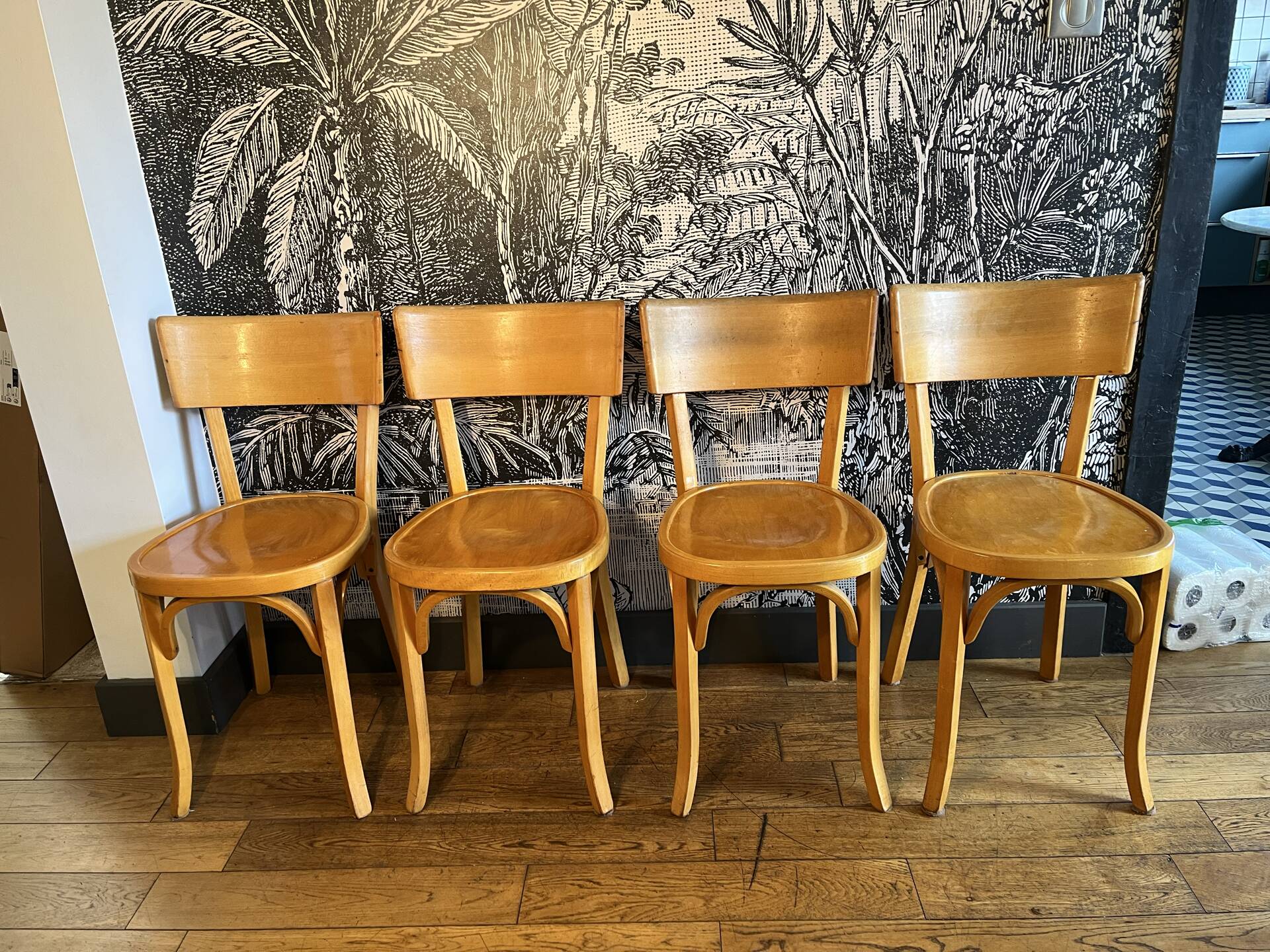 4 Baumann bistro chairs