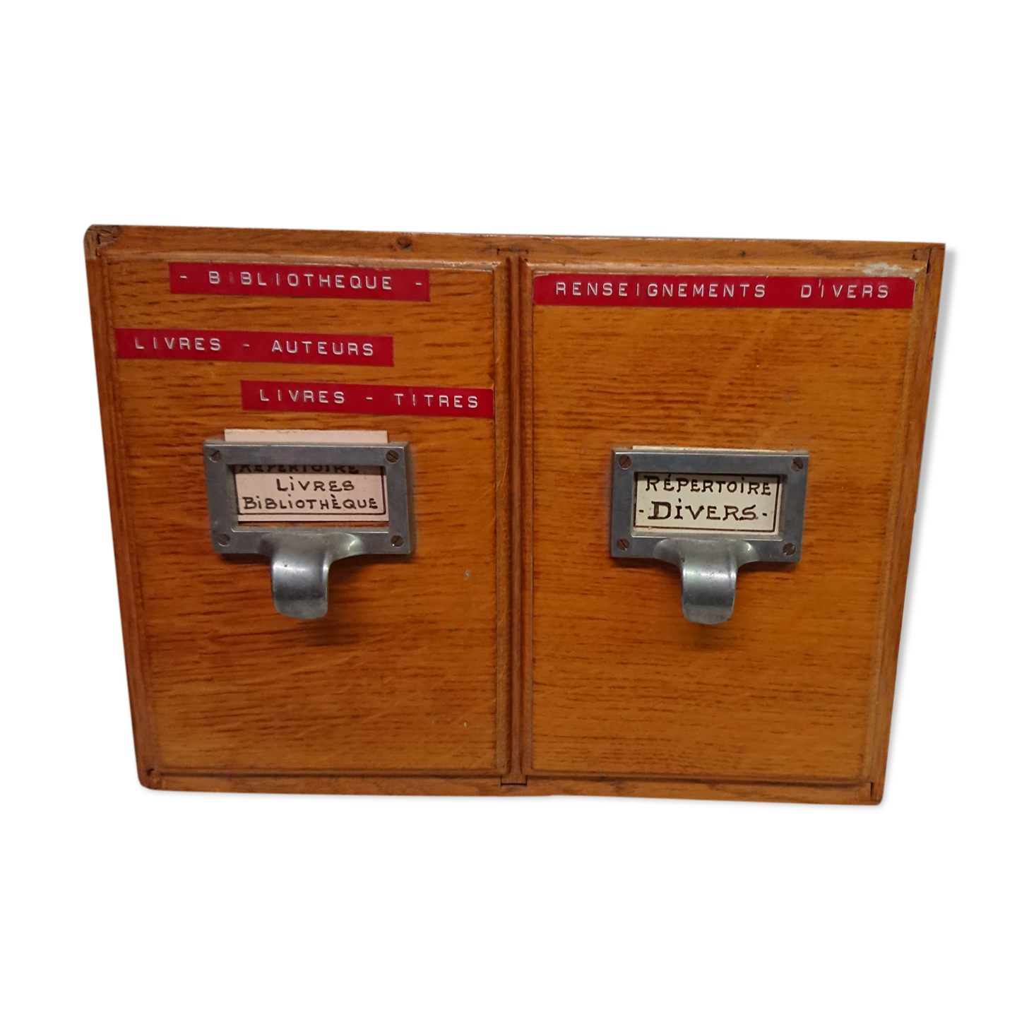 Ancien classeur en bois