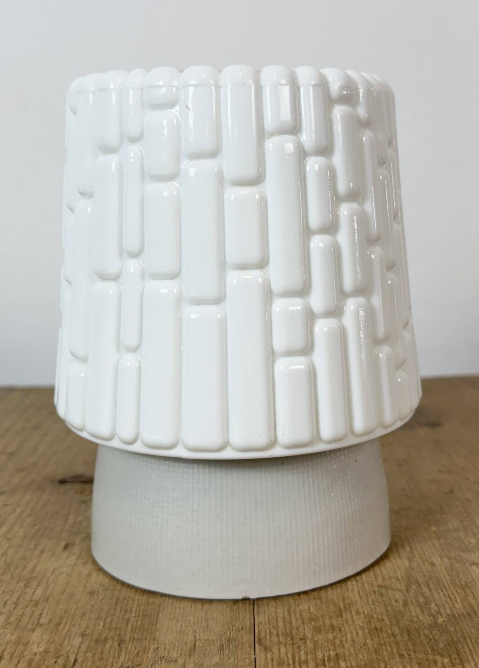 Vintage White Porcelain Ceiling Light, 1970s