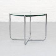 Table basse MR de Mies van der Rohe pour Knoll, années 1980.