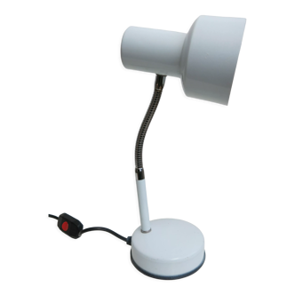 Lampe de bureau articulée en métal blanc