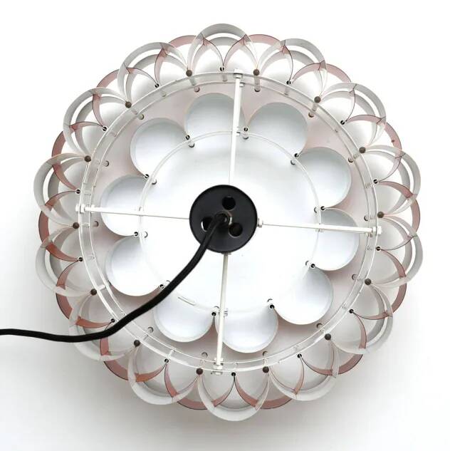 Copper lamp designed by Wener Schou for Coronell Elektro, 1970s