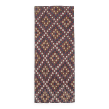 1970s Turkish Handwoven Wool Kilim Runner 81x200