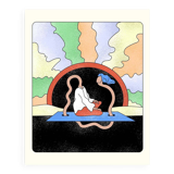 Fine Art print signed by the artist, Limited to 9 copies. Transcendental Meditation.