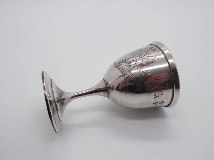 Sterling silver eggcup