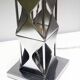Lamp in smoked plexiglass and satin steel, 1970