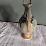 Ancien vase amphore en grès émaillé flammé