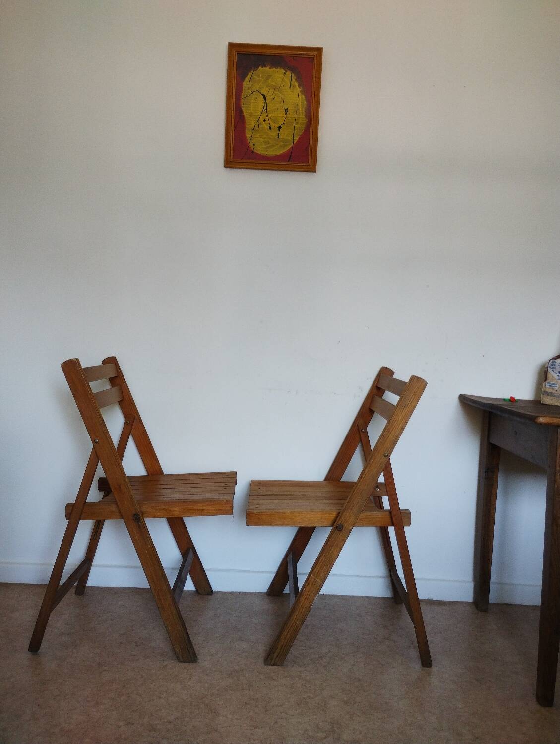 Vintage folding chairs