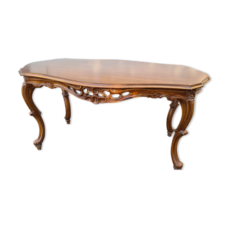 Carved coffee table