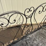 Wrought iron garden bench