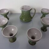 Ceramic Decanters & Tumblers, 1960s, Set of 7