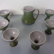 Ceramic Decanters & Tumblers, 1960s, Set of 7