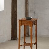 Console / Carved Side Table in Chippendale Style from the 20th Century with Storage