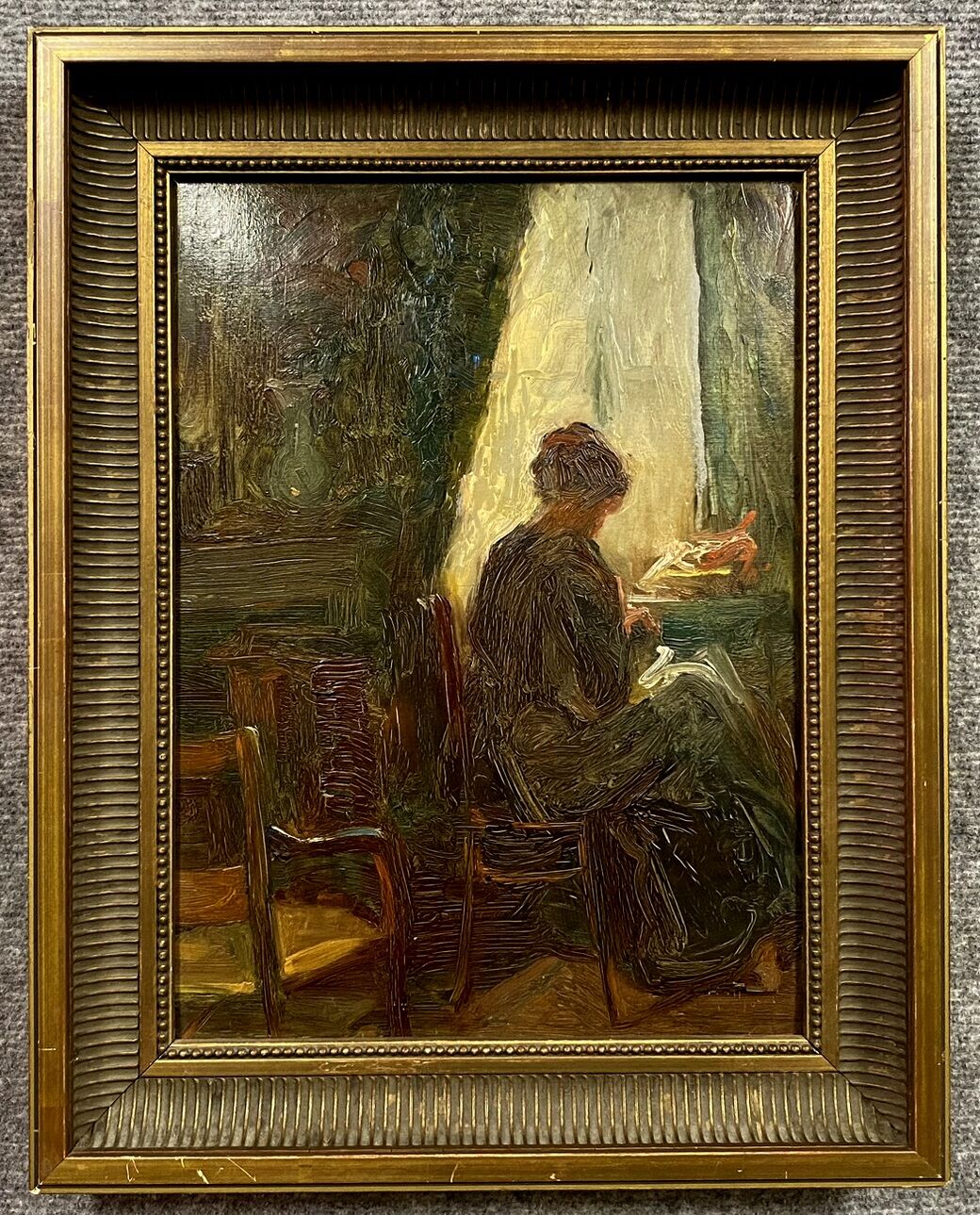 Henriette Morel (1884/1956): very pretty oil on panel