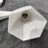 Pair of white opaline sconces early 20th century