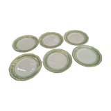 6 old L'Amandinoise dessert plates