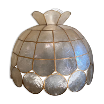Vintage mother-of-pearl pendant light