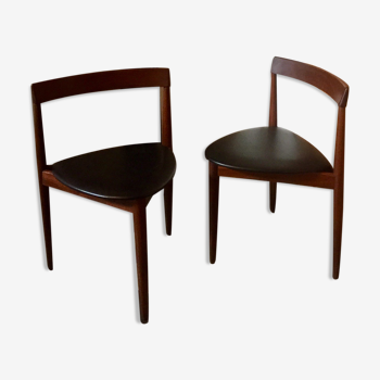 Paire de chaises de Hans Holsen