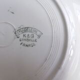 1 K&G Luneville dessert plate, madeleine model 221217