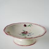 Compotier hbcm dentelé à fleurs, 1950
