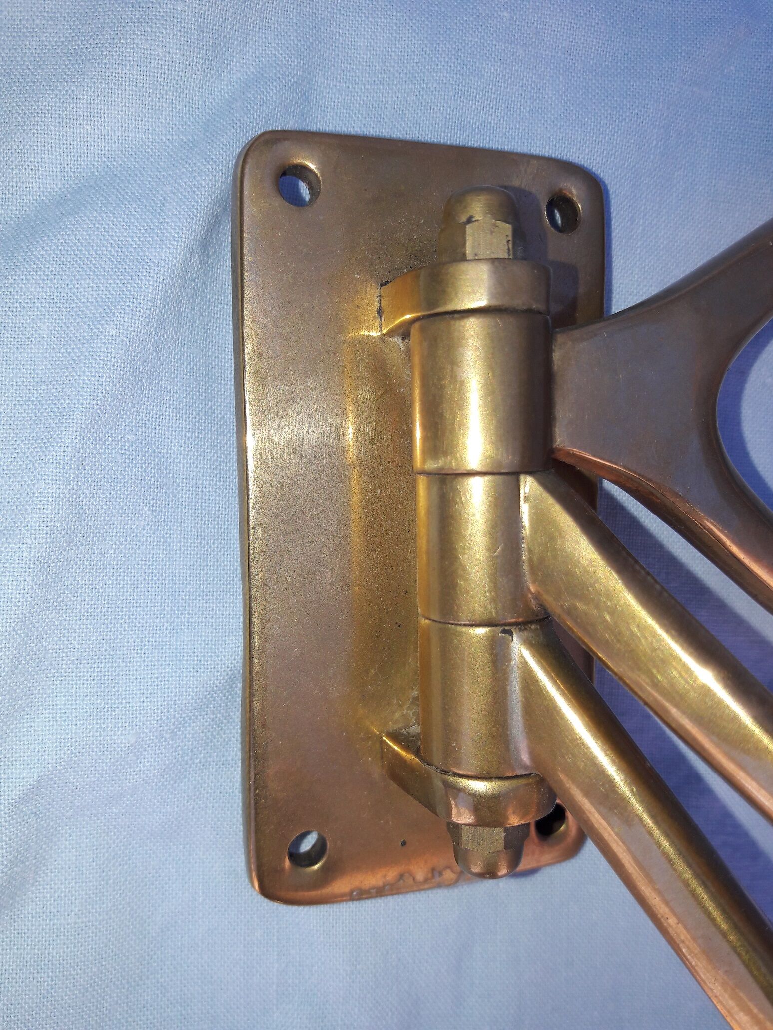 Brass coat rack