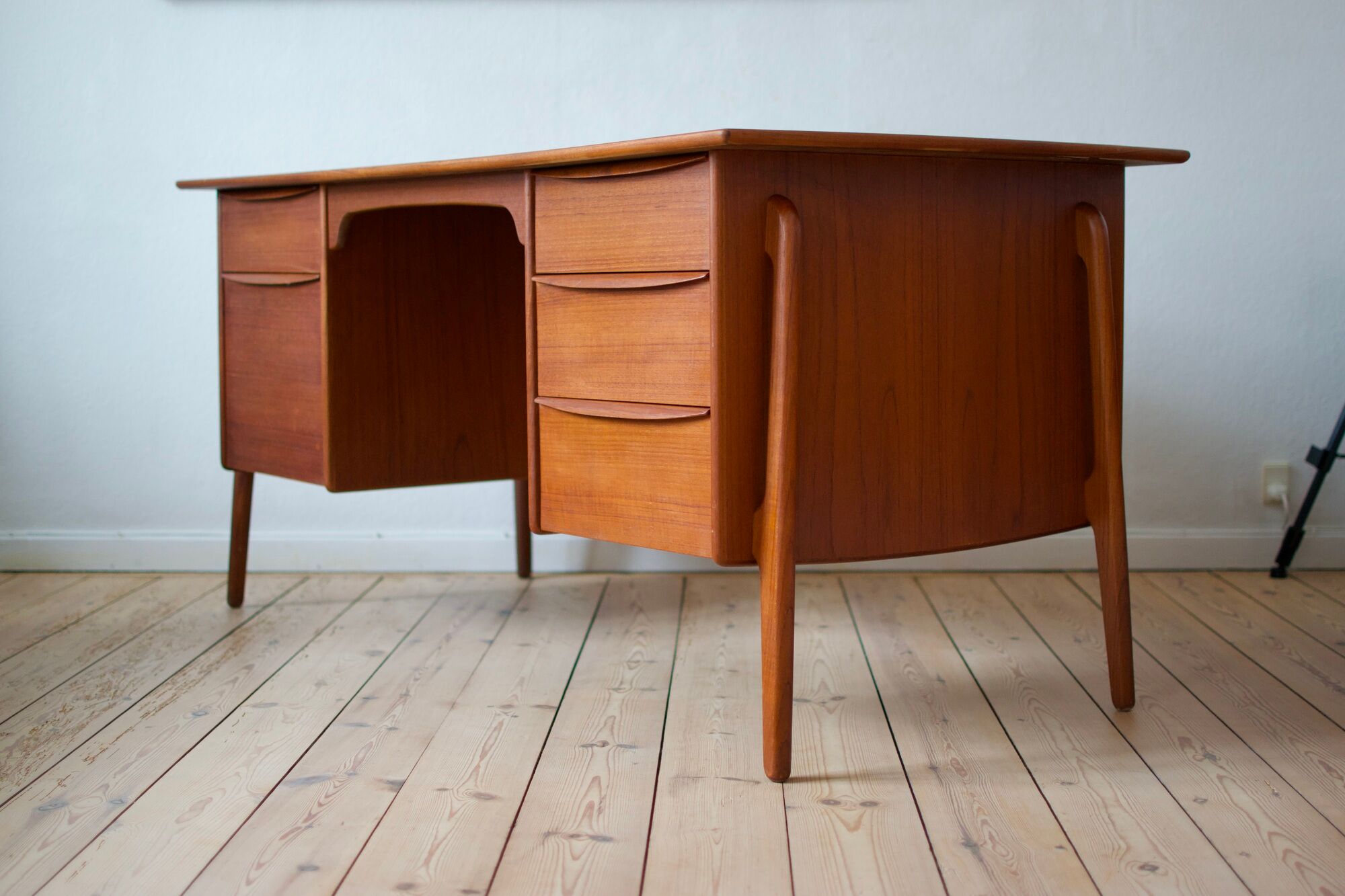 Danish executive teak desk, Svend Aage Madsen, 1960s