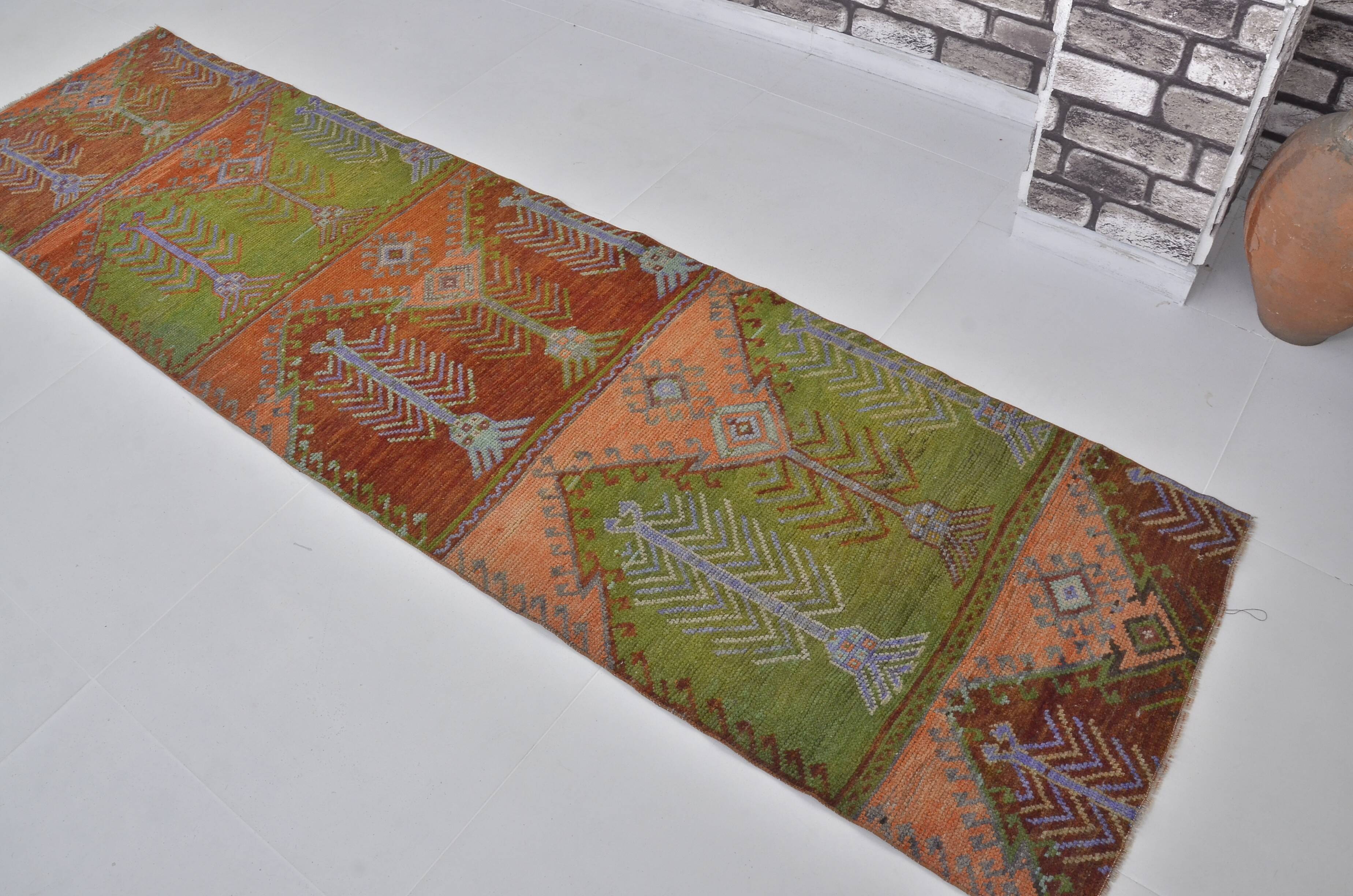 Colorful Vintage Handknotted Vintage Runner sku 1247