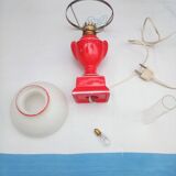 Red ceramic lamp