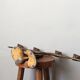 Iron candlestick, antique candle holder, handcrafted cast iron