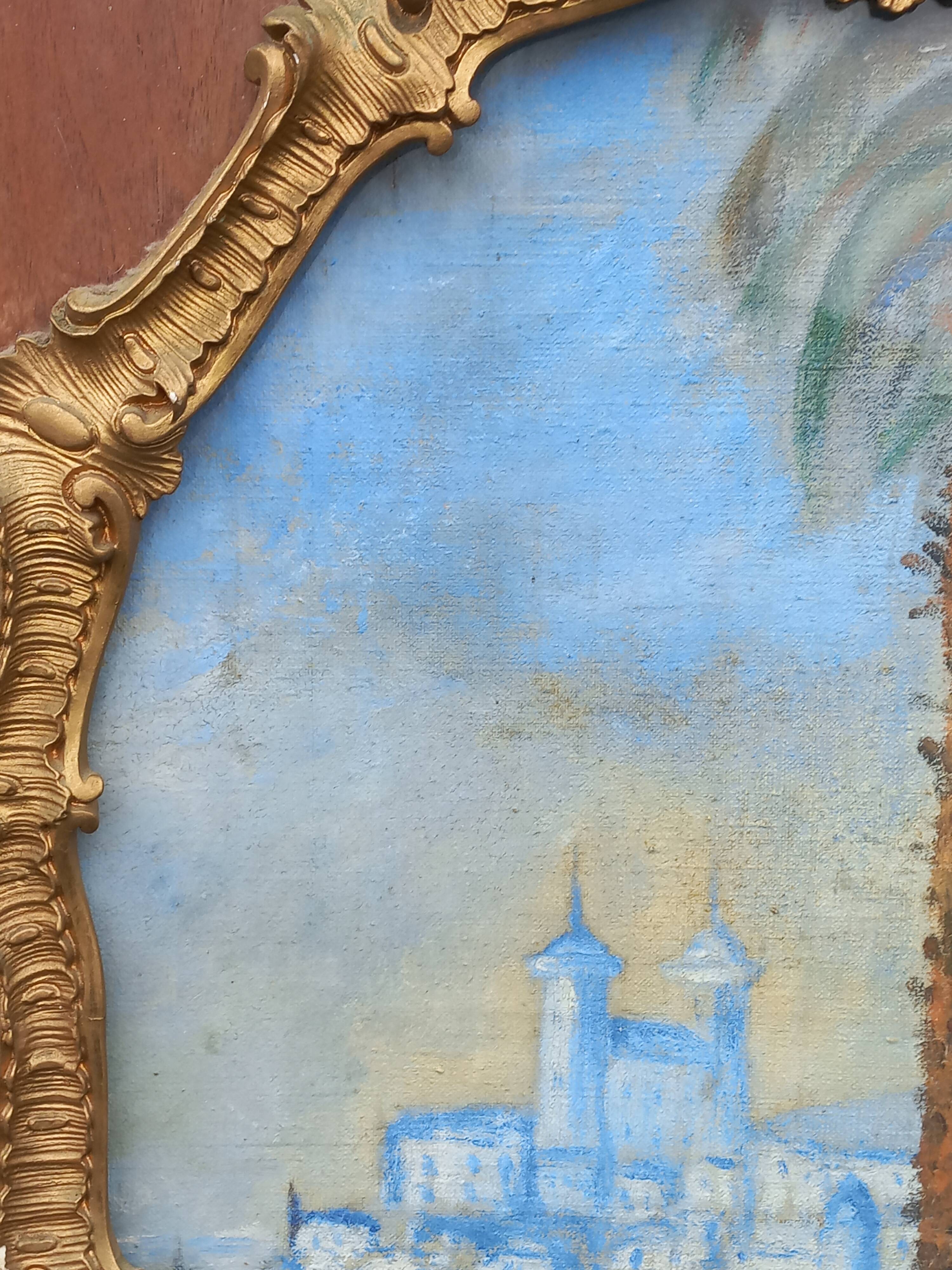 Orientalist oil on canvas, Casablanca, 1943, monogrammed J.M.