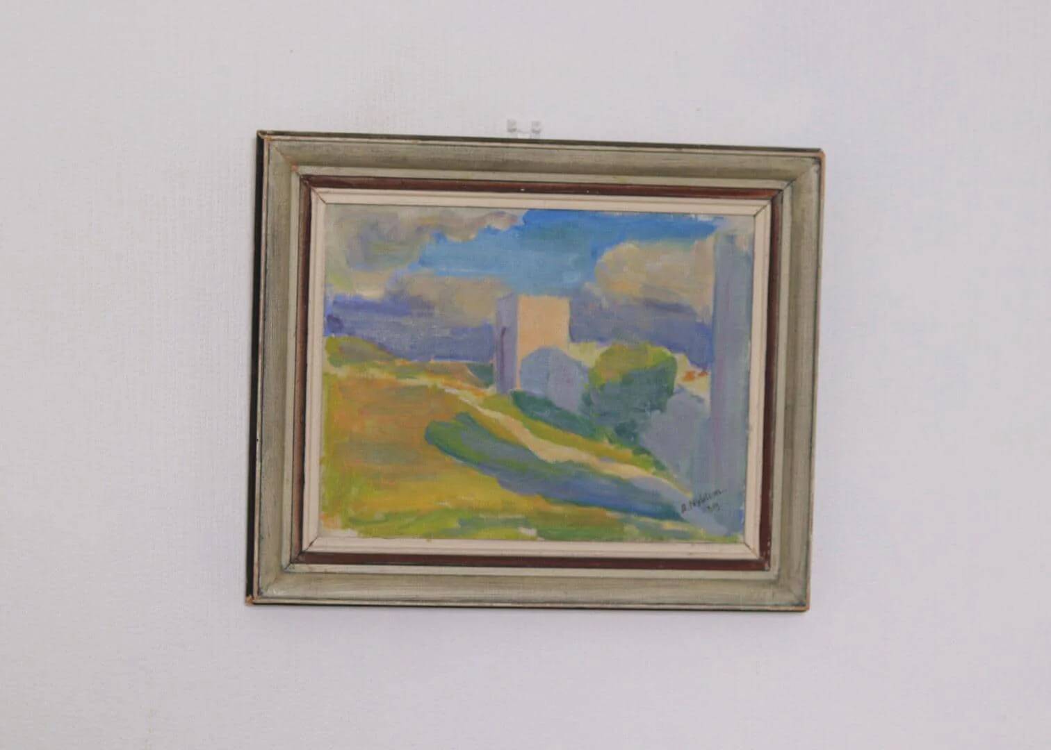 Original Swedish Oil on Canvas – “Summer Landscape” by A. Nyblom