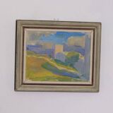 Original Swedish Oil on Canvas – “Summer Landscape” by A. Nyblom
