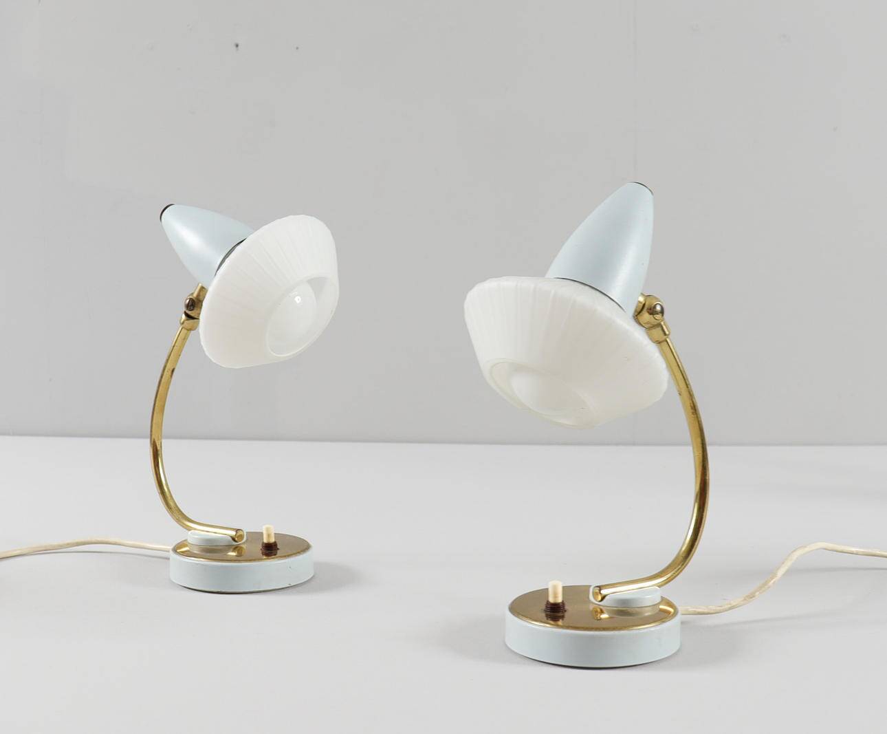 Lampes de table style milieu du siècle, France, années 1960.