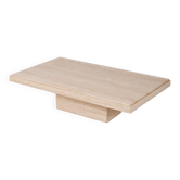 Table basse en travertin, 1970s