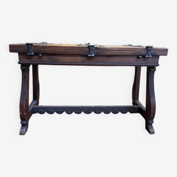 Louis XIII style drop-leaf dining table - Renaissance