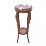 Table/flower stand with marble top, France, circa 1920.
